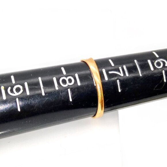 Antique 10K Gold Victorian Blue Spinel Ring Art Nouveau Floral 6-Prong Solitaire - Picture 9 of 12